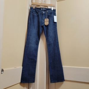 Earl Jean Back Pocket Stud Embellished Straiaght Leg Jeans